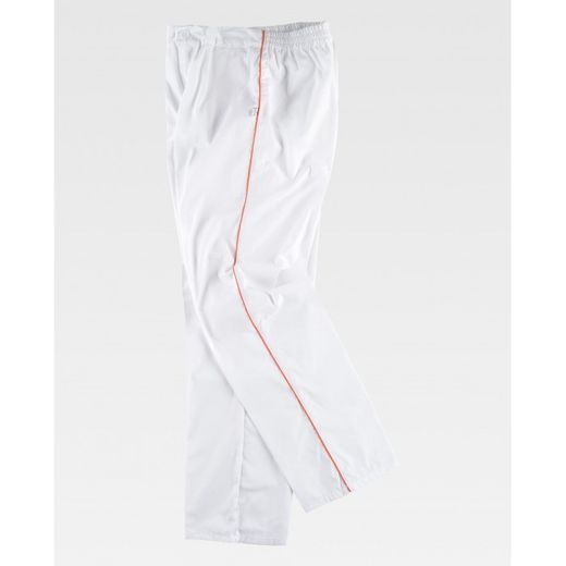 PANTALON REF.B9350 BLANCO+NARANJA T-S