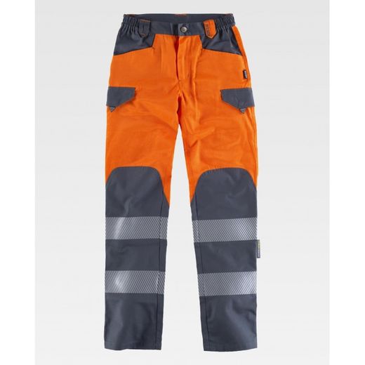 PANTALON REF.C2715 NARANJA A.V.+GRIS OSCURO T-XXL
