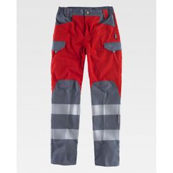 PANTALON REF.C2716 ROJO+GRIS OSCURO T-XL