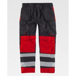 PANTALON REF.C2914 NEGRO+ROJO T-42