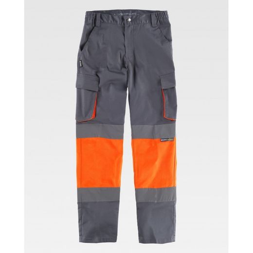 PANTALON REF.C3218 GRIS+NARANJA A.V. T-3XL