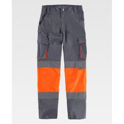 PANTALON REF.C3218 GRIS+NARANJA A.V. T-S