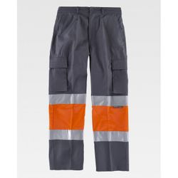 PANTALON REF.C4018 GRIS+NARANJA A.V. T-42