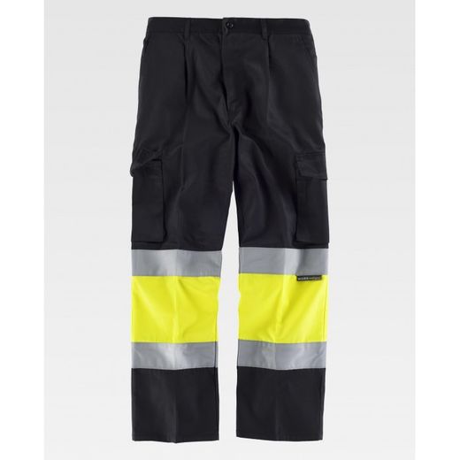 PANTALON REF.C4018 NEGRO+AMARILLO A.V. T-58