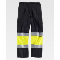 PANTALON REF.C4018 NEGRO+AMARILLO A.V. T-60