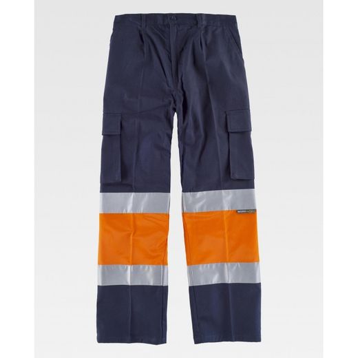 PANTALON REF.C4019 MARINO+NARANJA A.V. T-54