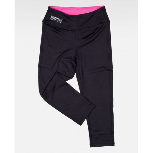 PANTALON REF.S7502 NEGRO+ROSA FLUOR T-XL