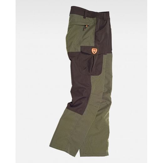 PANTALON REF.S8310 VERDE CAZA/MARRON T-M