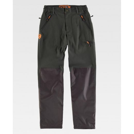PANTALON REF.S8335 VERDE CAZA/MARRON T-M