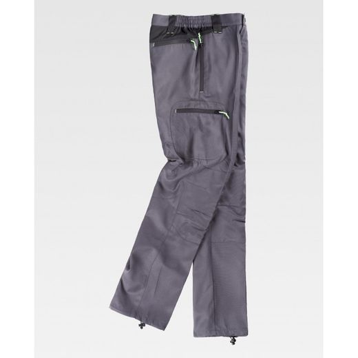 PANTALON REF.S9880 GRIS+NEGRO T-XXL