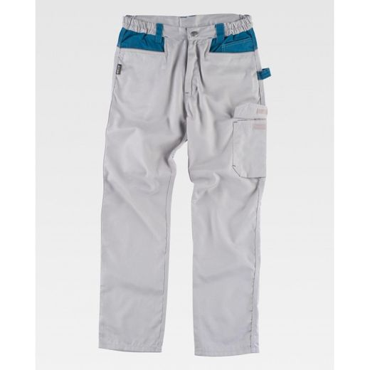 PANTALON REF.WF1050 GRIS CLARO / AZAFATA T-XL