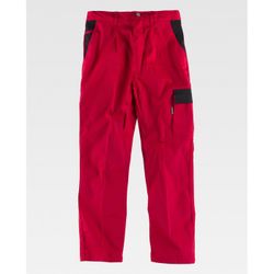 PANTALON REF.WF1500 ROJO+NEGRO T-38