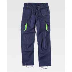 PANTALON REF.WF1619 MARINO+VERDE FLUOR T-38
