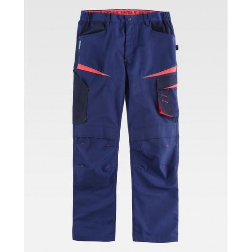 PANTALON REF.WF2750 MARINO+MARINO OSCURO+ROJO A.V. T-XXL