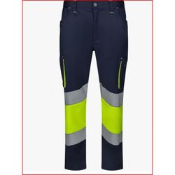 PANTALON STRETCH BICOLOR AV RS AZUL NAVY/AMARILLO FLUOR T-M
