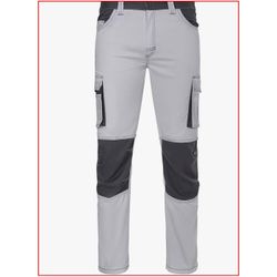 PANTALON STRETCH BICOLOR BLANCO/GRIS T-42