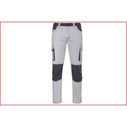 PANTALÓN STRETCH BICOLOR BLANCO/GRIS T-44