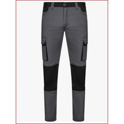 PANTALON STRETCH BICOLOR GRIS/NEGRO T-42