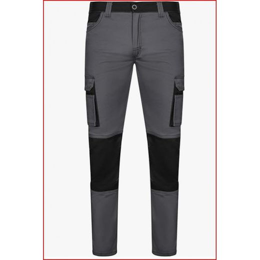 PANTALÓN STRETCH BICOLOR GRIS/NEGRO T-44