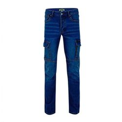PANTALON TEJANO DENIM STRETCH 8 BOLSILLOS CORTE SLIM FIT T-L