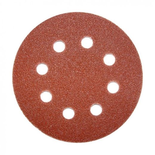 PAPEL ABRASIVO VELCRO 125MM. 80GR.(10U)