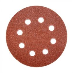 PAPEL ABRASIVO VELCRO 125MM.120GR.(10U)