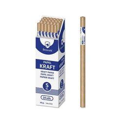 PAPEL KRAFT NATURAL ROLLO 5 MTS 80 GRMS.