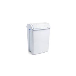 PAPELERA 49 L.C/TAPA BASC. BLANCO(40X35,5X57,5)