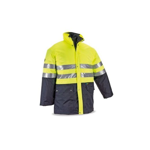PARKA FLUO TRIPLE USO AZUL/AMARILLO T-L (288PKFMIXYFA/L)