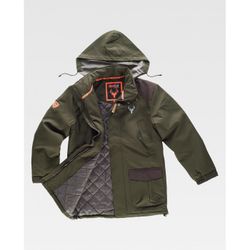 PARKA REF.S8230 VERDE CAZA/MARRON T-3XL