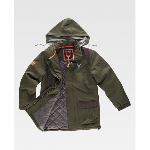 PARKA REF.S8230 VERDE CAZA/MARRON T-3XL