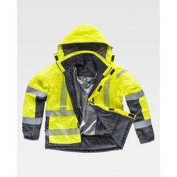 PARKA REF.S9261 AMARILLO A.V.+GRIS OSCURO T-S