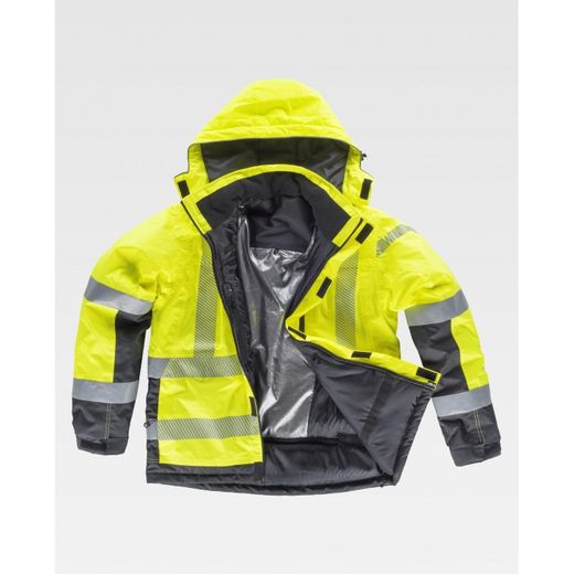 PARKA REF.S9261 AMARILLO A.V.+GRIS OSCURO T-S