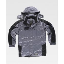 PARKA REF.WF1912 GRIS+NEGRO T-XXL