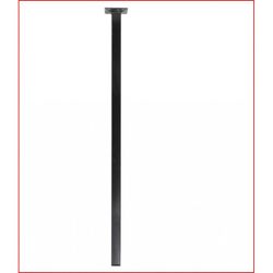 PATA MESA 3-25X25X600 ACERO NEGRO (D)