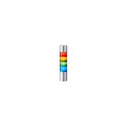 PATLITE MPS-402-RYGB TORRE LIGERA, CONTINUO, CORTO, AZUL/VERDE/ROJO/AMARILLO, 24VAC/VDC SUP, IP65