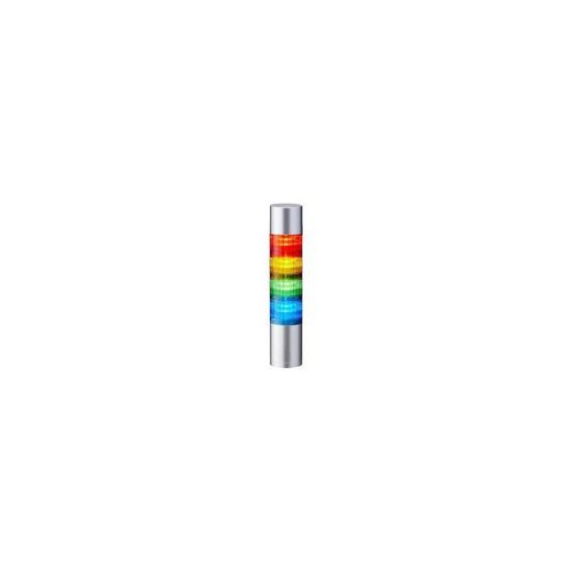 PATLITE MPS-402-RYGB TORRE LIGERA, CONTINUO, CORTO, AZUL/VERDE/ROJO/AMARILLO, 24VAC/VDC SUP, IP65