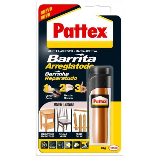 PATTEX BARRITA ARREGLATODO ESP. MADERA BL 48 GR
