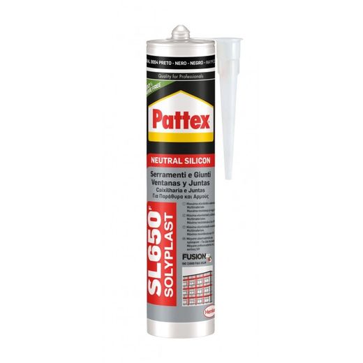 PATTEX SL 650 VENTANAS Y JUNTAS CART. 300 ML - NEGRO RAL 9004