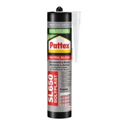 PATTEX SL 650 VENTANAS Y JUNTAS CART. 300 ML - PLATA
