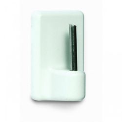 PERCHA ADH.PLAST.+INOX BCO.4 U