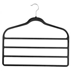 PERCHA MULTIPLE TERCIOPELO NEGRA HABITEX