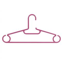 PERCHA PLASTICO 5 UN. 40CM ROSA HABITEX