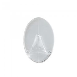 PERCHA PLASTICO 50X30MM. TRANSP. BL.2