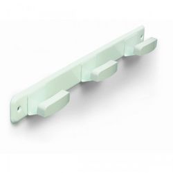 PERCHERO 3 BRAZOS ACERO INOX LACADO BLANCO