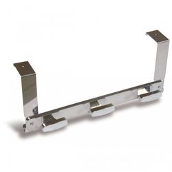 PERCHERO PARA PUERTA 3 BRAZOS ACERO INOX CROMADO