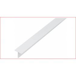 PERFIL T 25X25-2,5M ALUMINIO BLANCO (S)