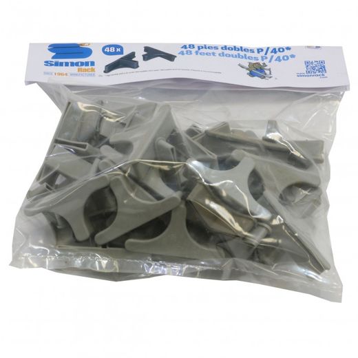 PIE P/35 DOBLE GRIS UNIDAD