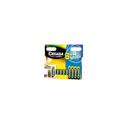 PILA ALKALINA LR03 8U+4 GRATIS