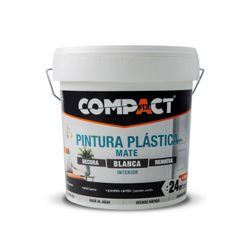 PINTURA PLASTICA INTERIOR BLANCA 4L 6KG